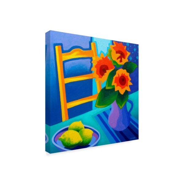 John Nolan 'Sunflowers And Limes' Canvas Art,24x24